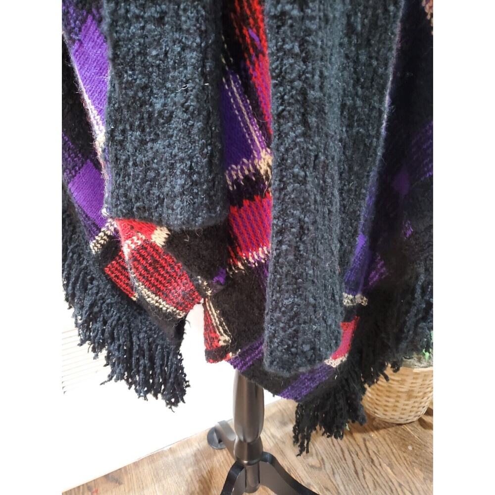 Lauren Ralph Lauren Women's Multi Plaid Acrylic Open Front Cardigan Sweater Sz L - Picture 4 of 15